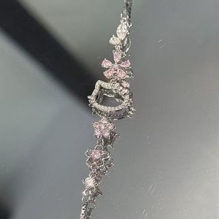 台灣出貨 七夕 情人節 生日禮物 畢業禮物 HelloKitty聯名桃花閨蜜手鏈925銀甜美少女心輕奢ins可愛生日