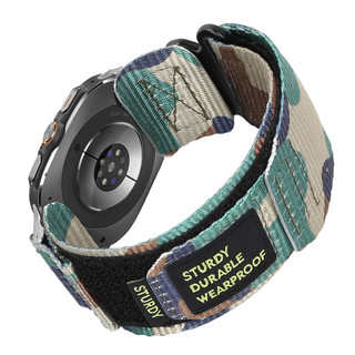 迷彩 編織 錶帶 三星 Galaxy Watch 8 Classic Ultra 魔術貼 尼龍 44MM 40MM 46