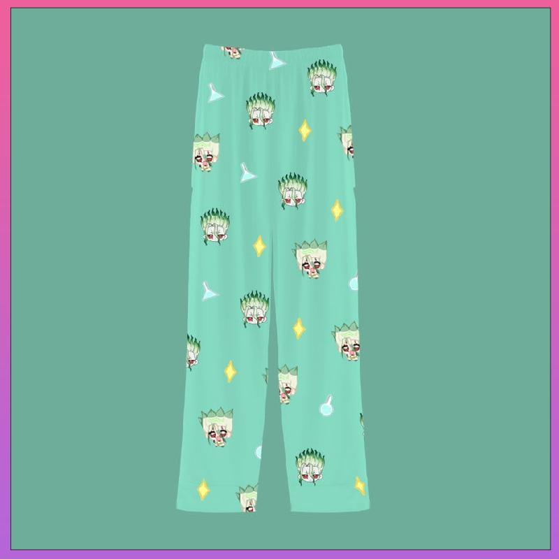 【臺灣熱賣免運🚚24H🔥】秋季新款石紀元系列石神千空印花長袖睡衣睡褲套裝二次元周邊衣服