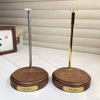 台灣出貨🛍️ Blythe小布bjd娃娃展示架小布玩偶娃娃支架北美黑胡桃木底座支架 手辦模型站立支架 人偶地臺 手辦支