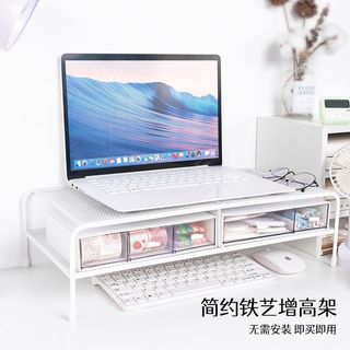 【全店折扣 限時下殺】筆記本電腦顯示器增高架桌面收納ins宿舍神器免安裝鐵藝置物架螢幕增高架 桌面增高架 電腦增高架