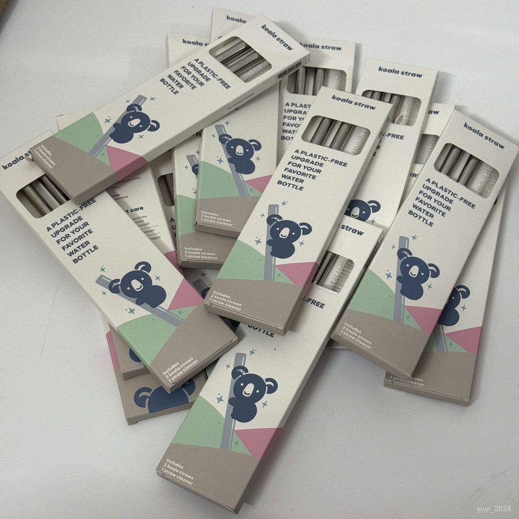 最後一天💥Owala Freesip保溫杯配件Koala吸管2管1刷304不銹鋼套裝 WIPP