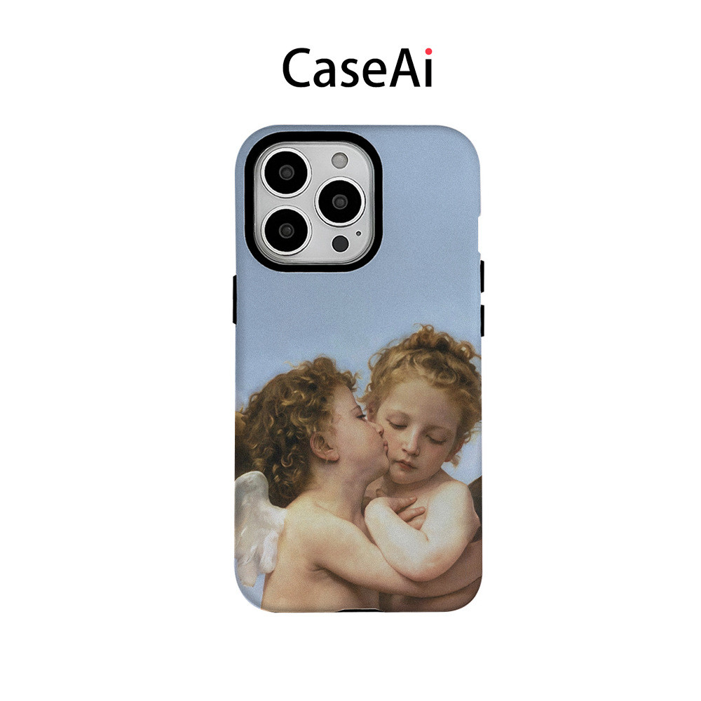 親親天使菲林磁吸二合一適用蘋果17pro手機殼16/15/14/13 12 11 軟殼硬殼