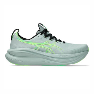 Asics 亞瑟士 GEL-Nimbus 28 2E 男 慢跑鞋 寬楦 跑鞋 路跑 綠 黑 [1011C144-400]