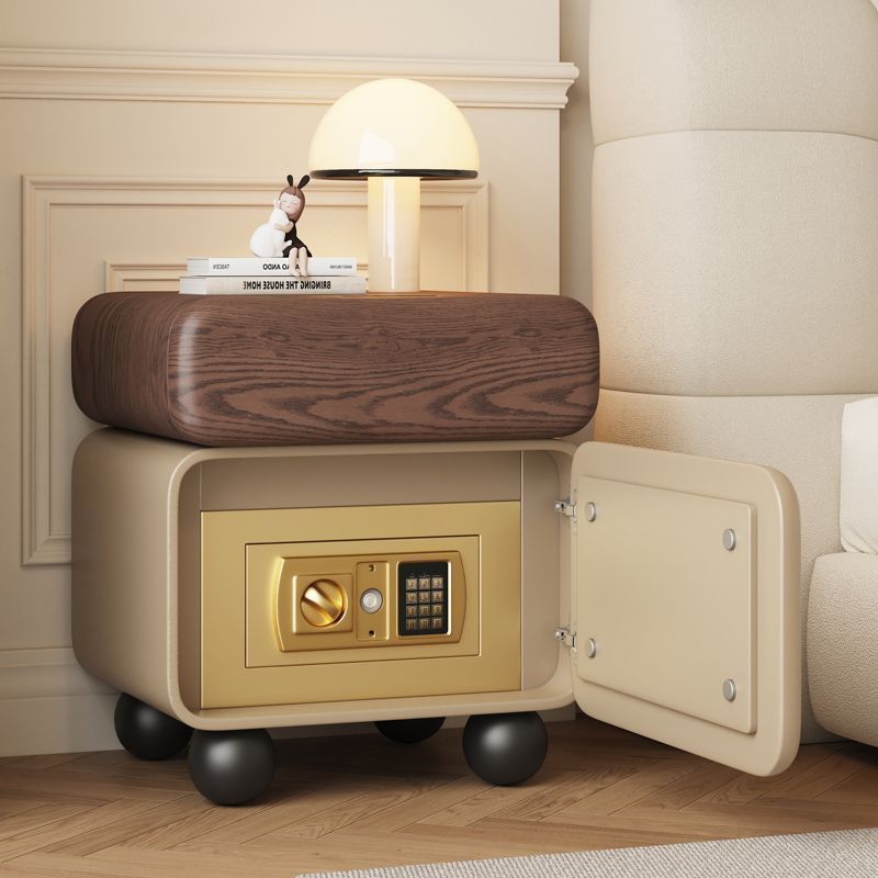 🔥PD優選 智能床頭櫃保險箱一件式簡約現代多功能小型家用臥室保險櫃收納櫃