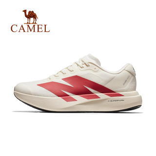 Camel Carbon 5K厚底碳板跑鞋帶網眼透氣緩震輕便休閒運動鞋