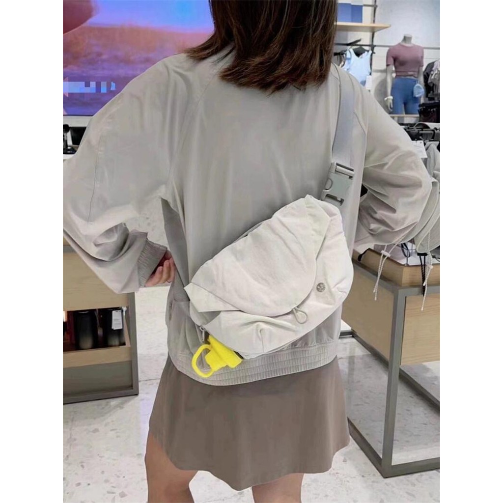 【現貨/高質感】lemon curved 3L磁吸包休閒運動側揹包/斜揹包男女健身腰包騎行包潮