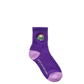 韓國 MSMR 短筒襪/ Alien Border Qurater Socks/ 紫/ 禮物套組 eslite誠品