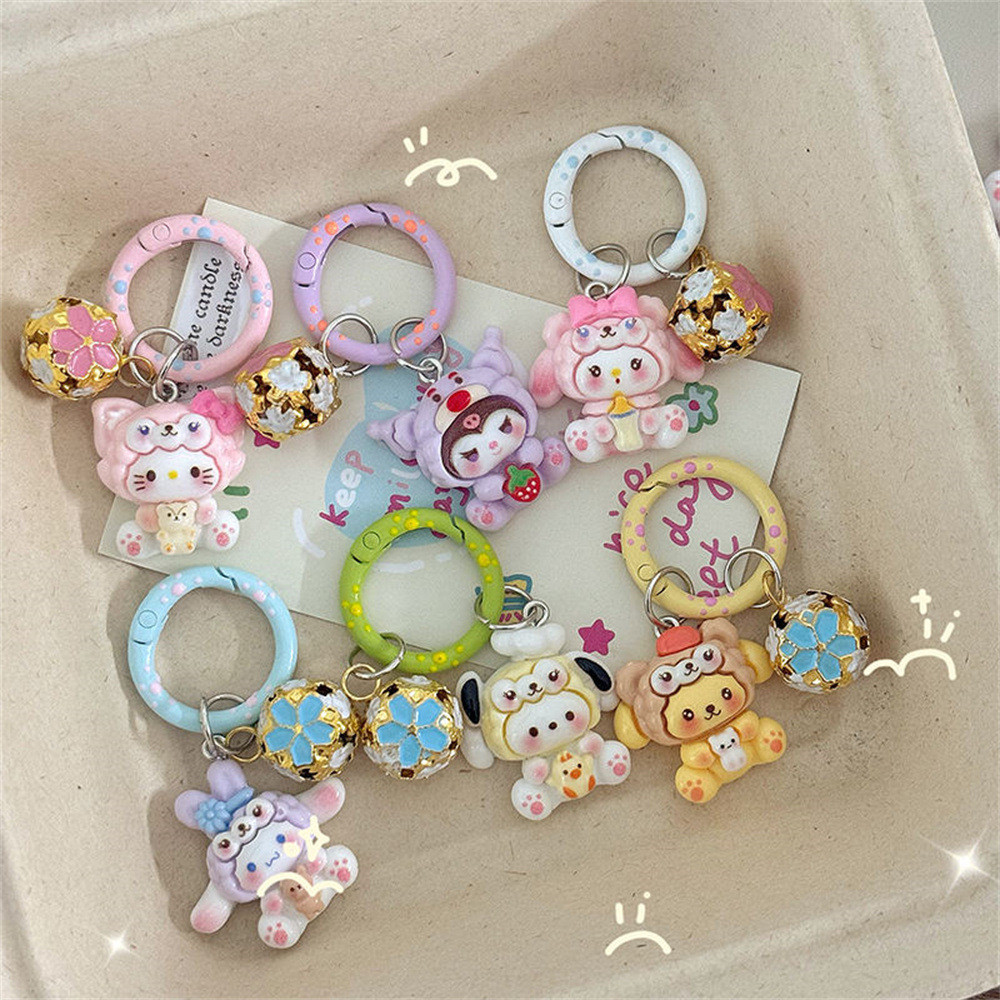 台灣現貨🌟 卡通鑰匙扣 貓咪掛飾 鈴鐺掛件 學生書包掛飾 可愛掛件 少女配飾 包包飾品 閨蜜禮物 包包吊飾 交換禮物