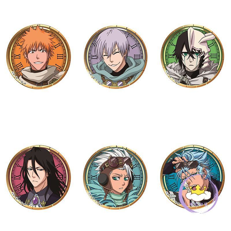 免運 💨 死神周邊 動漫周邊 死神 BLEACH黑崎一護市丸銀葛力姆喬·賈卡傑克動漫周邊徽章吧唧 交換禮物