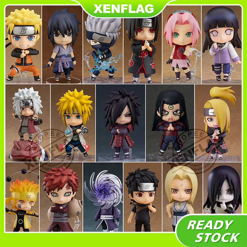 粘土人火影忍者 #707 宇智波佐助春野櫻宇智波斑宇智波鼬自來也公仔 Pvc 收藏模型玩具禮物