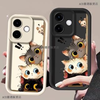 可愛卡通三隻小貓 OPPO A6 Pro A5 Pro A3 Pro A3x A78 A79 A98 5G 防摔手機殼