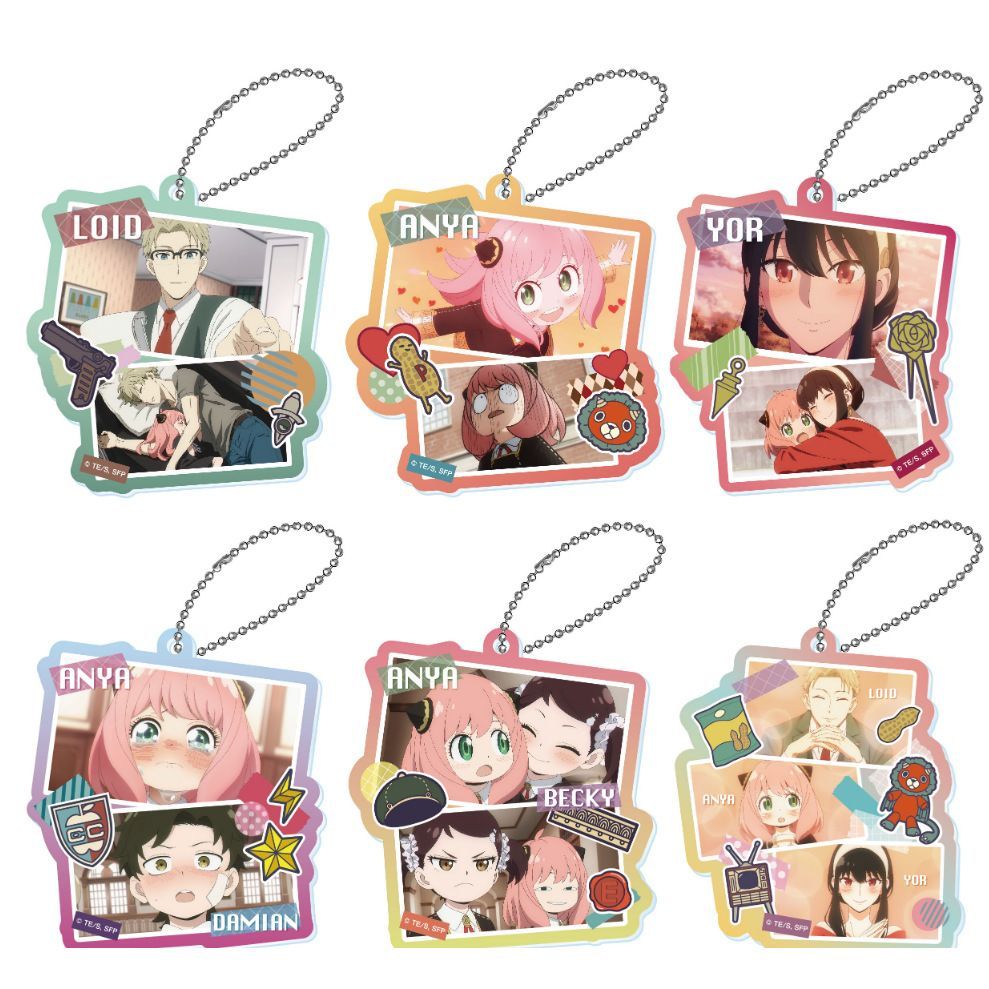 ⭐首發促銷 間諜過家家周邊家家酒福傑阿尼亞達米安貝姬約爾亞克力鑰匙扣吊飾