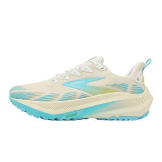 Brooks 越野跑鞋 Ghost Trail 女鞋 米 綠 氮氣中底 戶外 緩衝 避震 ACS 1204641B222