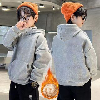 秋冬必備~男童連帽運動衛衣外套秋裝春秋新款加絨加厚中小童裝 男童長袖上衣 帽T 兒童連帽衛衣 加絨保暖上衣