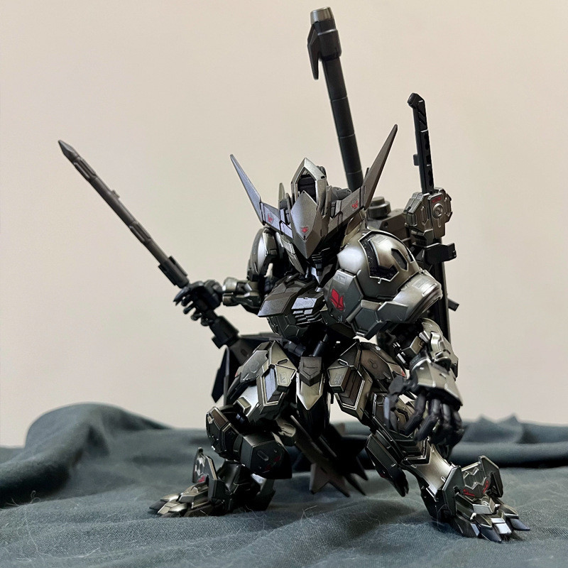 【高達模型-免運出貨】模型MGSD巴巴托斯基地限定闇黑係鐵血塗層配色 電鍍 拚裝模型禮物交換