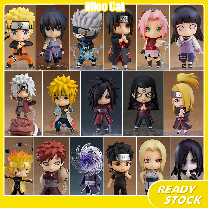 粘土人火影忍者 #707 宇智波佐助春野櫻宇智波斑宇智波鼬自來也公仔 Pvc 收藏模型玩具禮物
