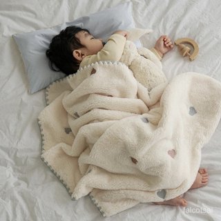 幼兒園毯兒童毯 花邊毯包被 幼稚園蓋毯 ins韓國嬰兒蓋毯 秋冬寶寶毯子 親膚幼兒園午睡刺繡絨毯