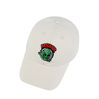 韓國 MSMR 帽子/ Alien Logo Cap/ 白/ 禮物套組 eslite誠品