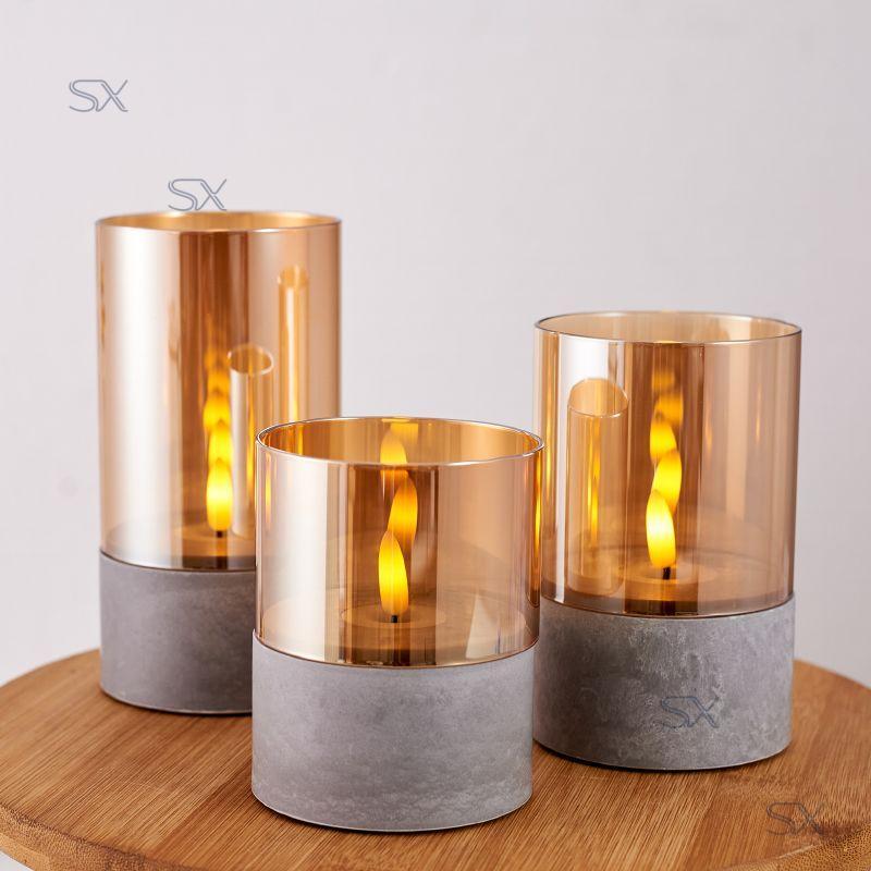 【省心】【氛圍營造必備】ins拍照道具餐廳裝飾led蠟燭燈燭光仿真氛圍燈浪漫約會擺件小夜燈蠟燭擺件 居家裝飾小夜燈質感滿