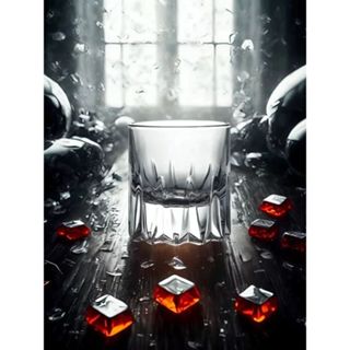 ✨蝦皮特賣精選✨日本山田硝子江戶切子水晶玻璃杯 威士忌酒杯日式手工雕刻洛克杯