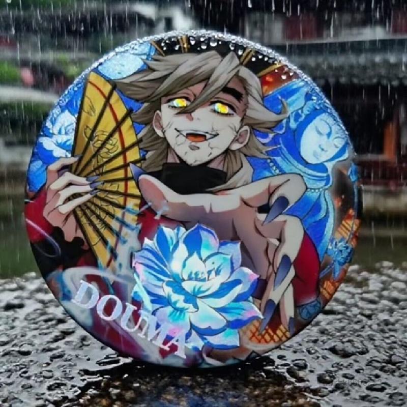 熱賣 鬼滅之刃 童磨周邊 無限城篇 猗窩座 上弦之二 鬼滅之刃 童磨戰損吧唧美谷同人胸針裝飾高顏值送閨蜜朋友收藏