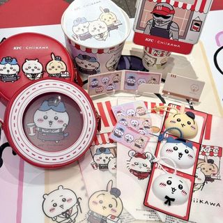 2026新品熱銷✨桃園有貨✨【正品】肯德基聯名chiikawa烏薩奇小八吉伊掛件貼紙挎包周邊