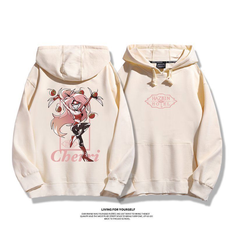 Hazbin Hotel🎁地獄旅館 地獄客棧 阿拉斯托 夏莉 地獄客棧連帽衛衣夏莉·晨星 阿拉斯托動漫周邊男女二次元外