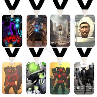 【臺灣-出貨】泰坦時鐘人titan同款馬桶人vs監控人電視音響人校園公交學生卡套32zd