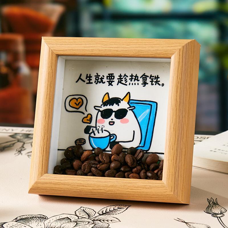 聚緣堂🙏 店長推薦打工人新款 擺臺 書法咖啡 相框 朋友創意客廳辦公室桌面擺件裝飾擺件