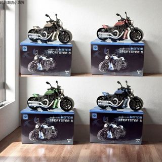 【台灣出貨】兒童慣性玩具車 機車 摩托車 模型 哈雷機車 桌面擺件 慣性摩托車模型 手推慣性滑行機車 男孩女孩生日禮物