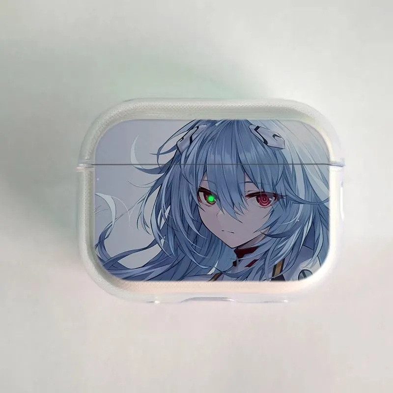 四葉草🍀福音戰士eva綾波麗動漫適用airpods pro3代對燈耳機套四代透明5代 EYSQ