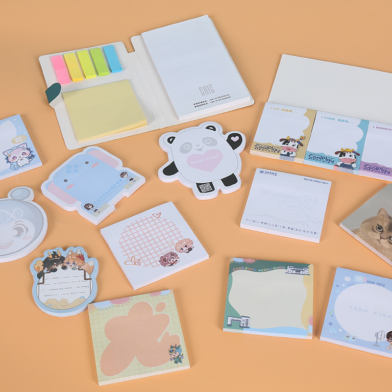 【客製化】便利貼 便簽 n次貼 異形便利貼定製logo小廣告定做來圖案訂做memo印刷文字組合n次貼