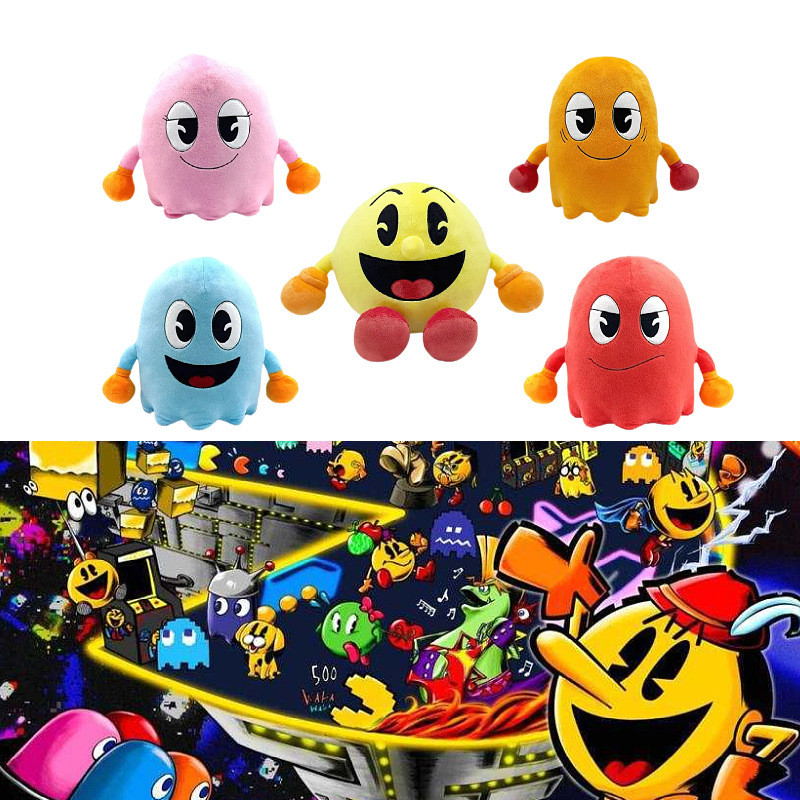 🧸軟fufu🧸棉花娃娃 PAC-MAN Plush喫豆人毛絨玩具遊戲周邊創意玩偶公仔