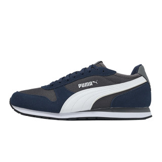 Puma 休閒鞋 ST Miler 男鞋 黑 白 麂皮 復古 拼接 板鞋 [ACS] 401622-04