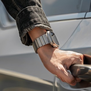 高端款 不鏽鋼錶帶 一株鋼錶帶 錶帶 適用Apple Watch 12 11 10 9 8 7 SE 45 46MM