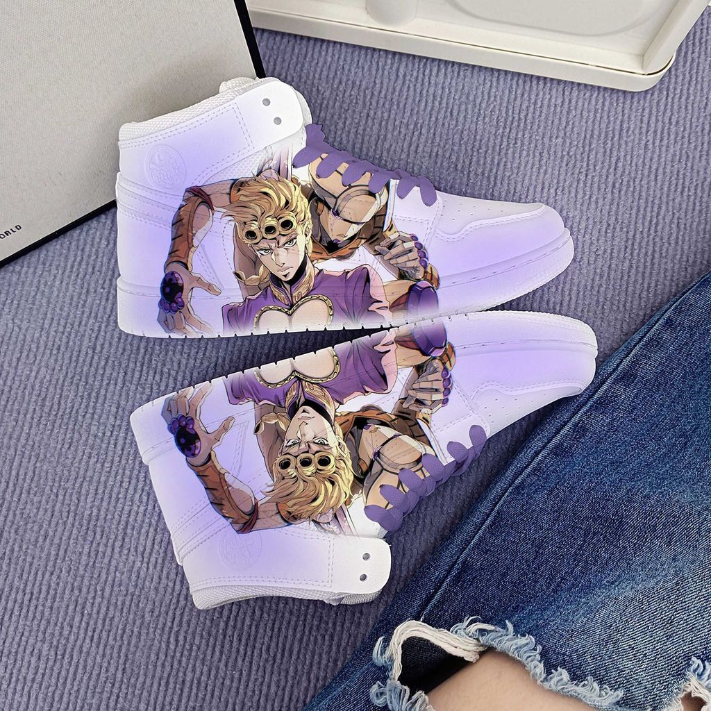 【限時下殺】🔥 迴力正版新款喬魯諾喬巴拿二次元鞋子空軍一號JOJO動漫週邊運動鞋
