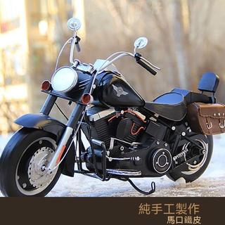 復古鐵藝二戰軍事擺件⭐️哈雷肥仔金屬鐵藝機車摩托車模型禮物1/6裝飾禮品可搭配12寸人偶