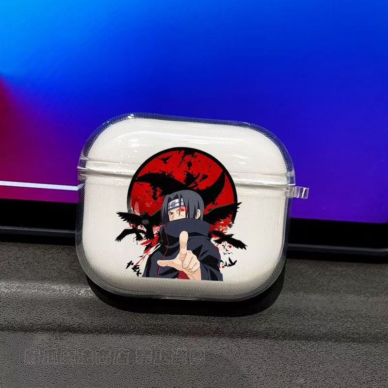 四葉草🍀火影宇智波鼬airpodspro2保護套五代耳機殻蘋果二代透明保護殻4代 17EO