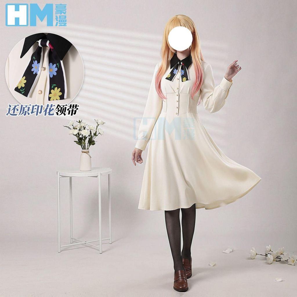 台灣出貨 加急免運🎀婚姻劇毒城崎芽衣cos服婚姻毒素印花領結常服面料cosplay角色扮演