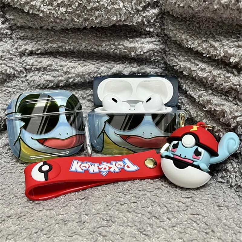 四葉草🍀傑尼龜適用airpods4保護套新3代蘋果藍牙耳機殻airpods1卡通2 A65B
