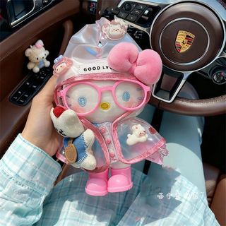 台灣出貨💗【雨衣系列】下雨天Kitty 包包掛件 毛絨公仔 玩偶 少女心 掛飾 鑰匙扣 hellokitty掛件裝飾