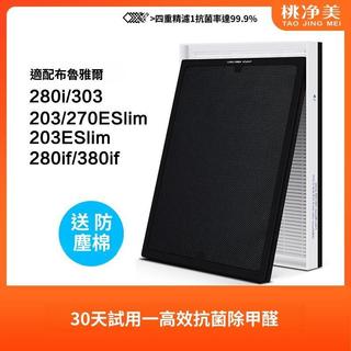 適用Blueair 201 203 205 270E 280i 290i 空氣清淨機 HEPA粒子型濾網 過濾網 濾芯