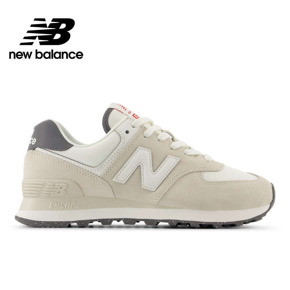 【New Balance】 NB 復古鞋_女性_灰杏色_WL574WWE-B 574 (網路獨家款)