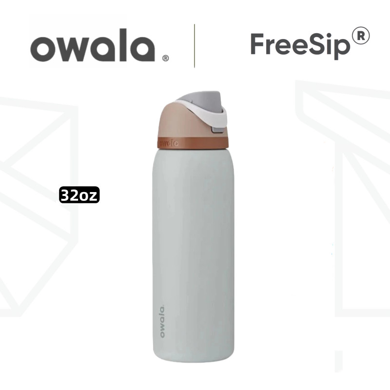 Owala FreeSip 32 盎司絕緣不銹鋼水瓶 - 超耐用,適合戶外運動、炎熱的日子和長途旅行