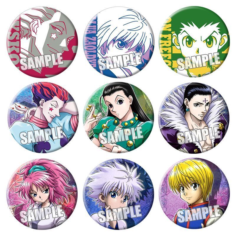 臺灣出貨♡🍄HUNTER×HUNTER全職獵人徽章 西索奇犽伊路米動漫吧唧鐵底胸章