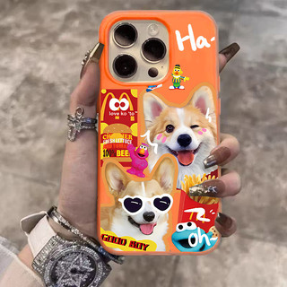 可愛墨鏡小狗2合1 防摔 果凍殼 iPhone 13 12 mini 11 pro max xr 8 7 蘋果手機殼