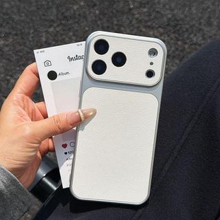 iPhone17pro手機殼 高級皮質荔枝紋 適用蘋果15/16max手機保護殼 i17i16全包15防摔保護殼