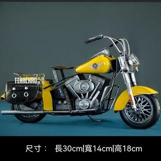 復古鐵藝二戰軍事擺件⭐️哈雷肥仔金屬鐵藝機車摩托車模型禮物1/6裝飾禮品可搭配12寸人偶