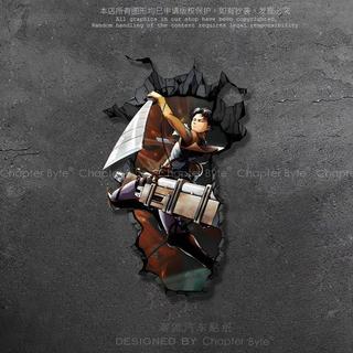 Diane藏🏅潮玩汽車貼紙進擊的巨人兵長利威爾創意動漫車貼電腦機箱車身玻璃裝飾